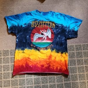 LED-ZEPPELIN U.S. Tour 1975 XL t-shirt tie-dye